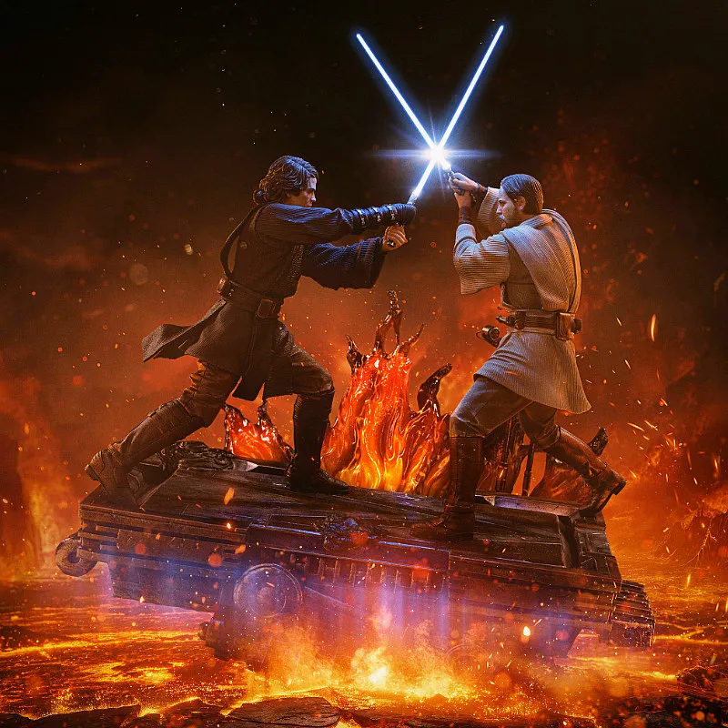 Anakin Vs Obi-Wan Statue | Iron Studios | Star Wars