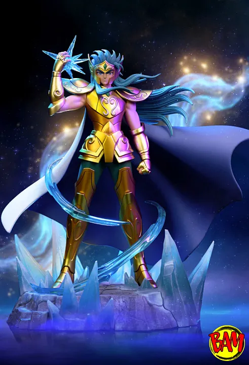 Iron Studios: Art Scale 1/10 Aquarius Camus Statue (Saint Seiya)