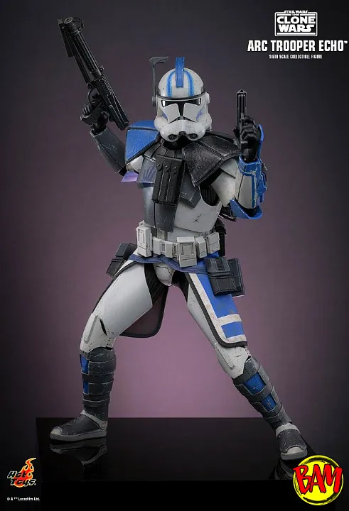 Hot Toys: TMS133 Arc Trooper Echo 1/6 Scale Action Figure (Clone Wars)