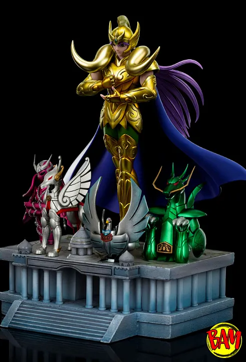 Iron Studios: Art Scale 1/10 Aries Mu Statue Deluxe (Saint Seiya)