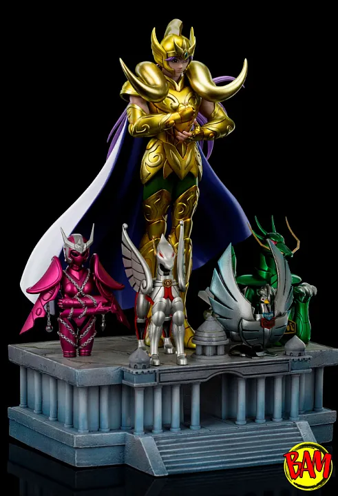 Iron Studios: Art Scale 1/10 Aries Mu Statue Deluxe (Saint Seiya)