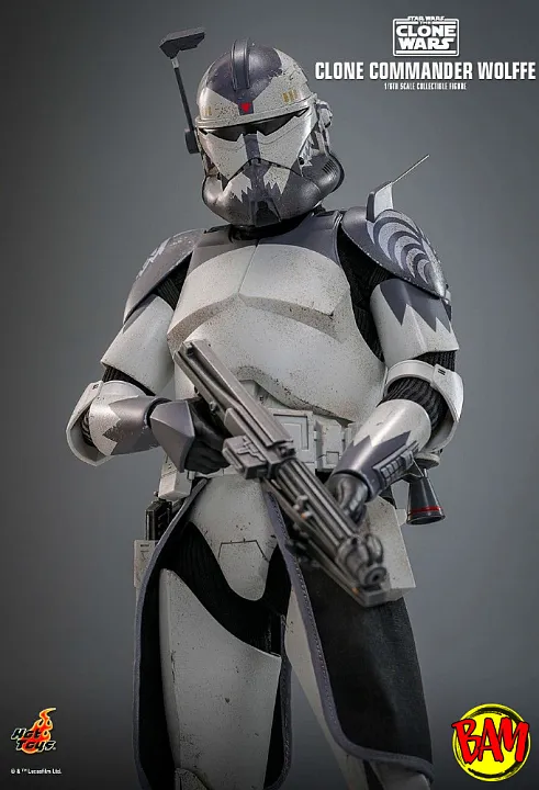 Hot Toys: TMS806 Clone Commander Wolffe 1/6 Scale Action Figure (The Clone Wars)