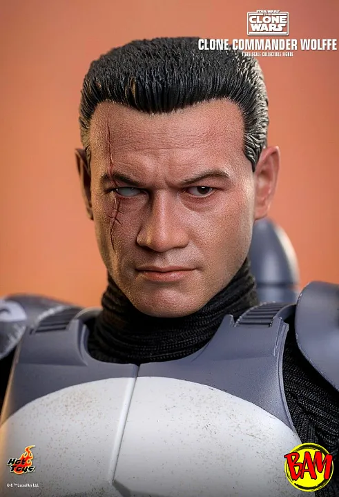 Hot Toys: TMS806 Clone Commander Wolffe 1/6 Scale Action Figure (The Clone Wars)