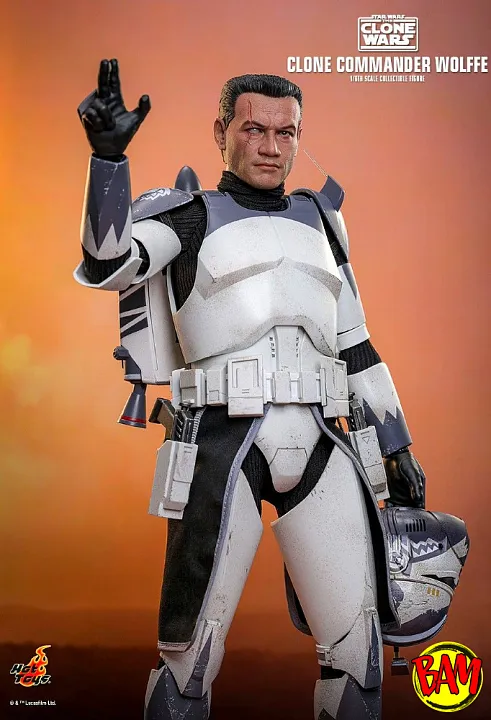 Hot Toys: TMS806 Clone Commander Wolffe 1/6 Scale Action Figure (The Clone Wars)