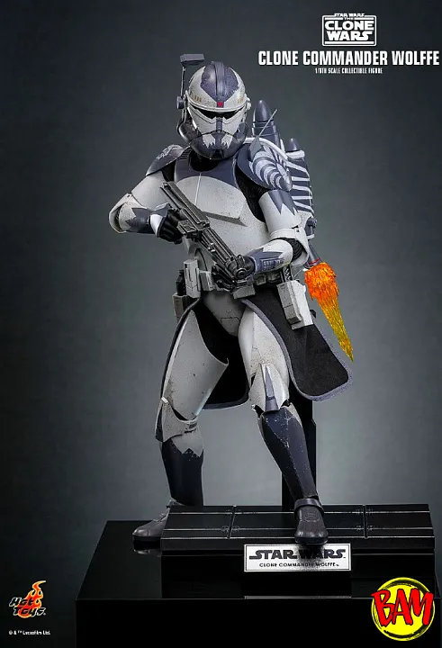 Hot Toys: TMS806 Clone Commander Wolffe 1/6 Scale Action Figure (The Clone Wars)