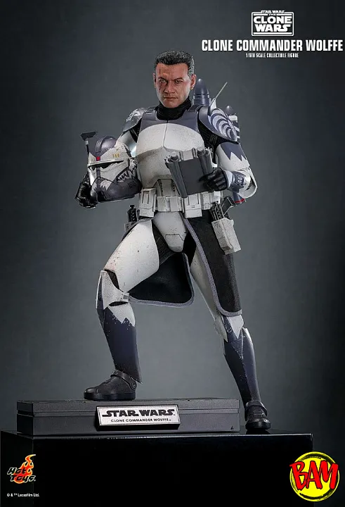 Hot Toys: TMS806 Clone Commander Wolffe 1/6 Scale Action Figure (The Clone Wars)