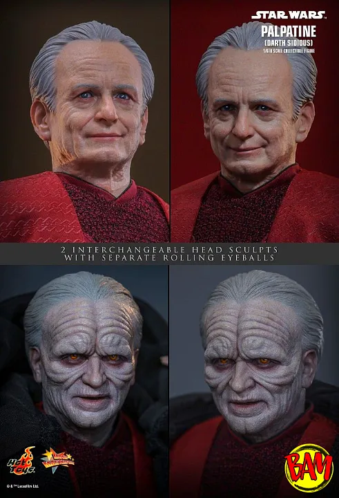 Hot Toys: MMS805 Darth Sidious 1/6 Scale Actionfigur (Star Wars)