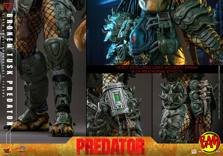 Hot Toys: CMS029 Broken Tusk Predator 1/6 Scale Action Figure (Alien VS Predator)