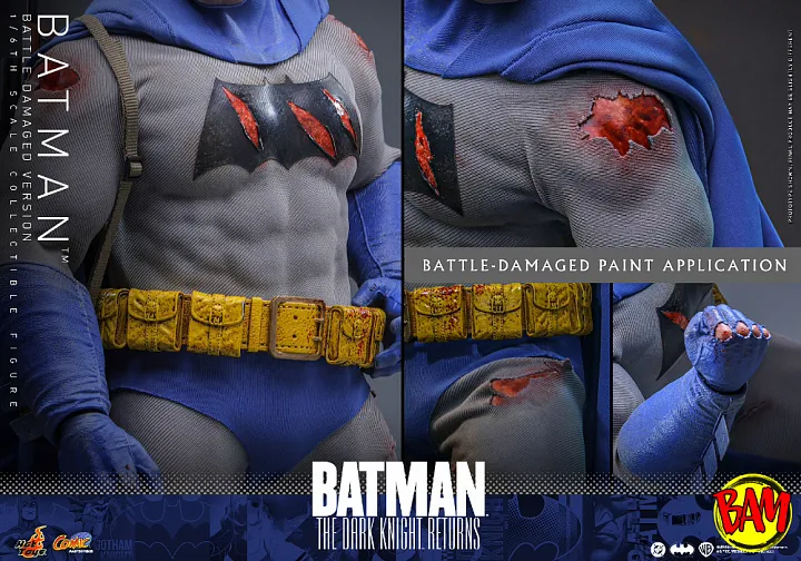 Hot Toys: CMS031 Batman 1/6 Scale Actionfigur (Battle Damaged Version)