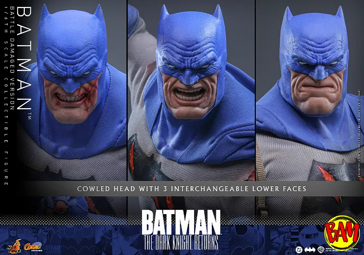 Hot Toys: CMS031 Batman 1/6 Scale Actionfigur (Battle Damaged Version)