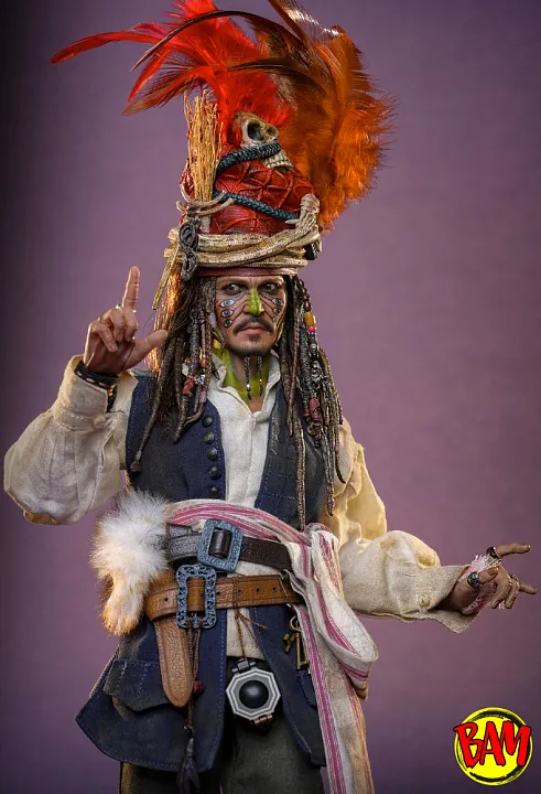 Hot Toys: DX48 Pelegostos Chief Jack Sparrow 1/6 Scale Action Figure (Pirates of the Caribbean | Dead Man's Chest)