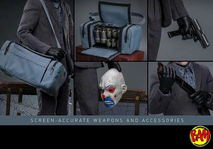 Hot Toys: DX50 The Joker Bank Robber 1/6 Scale Actionfigur (The Dark Knight Trilogy)