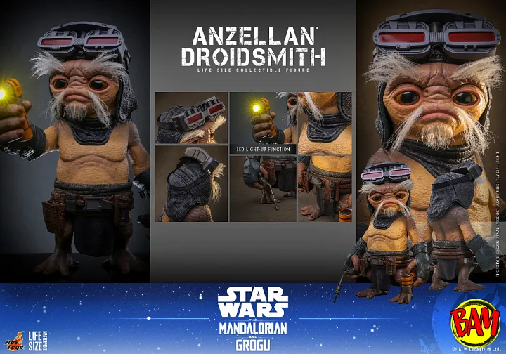 Hot Toys: LMS017 Anzellan Droidsmith Life-Size Action Figure (Star Wars | The Mandalorian and Grogu)