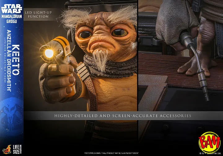 Hot Toys: LMS018 Keeto Anzellan Droidsmith Life-Size Action Figure (Star Wars | The Mandalorian and Grogu)
