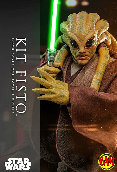 Hot Toys: MMS751 Kit Fisto 1/6 Scale Action Figure (Star Wars)