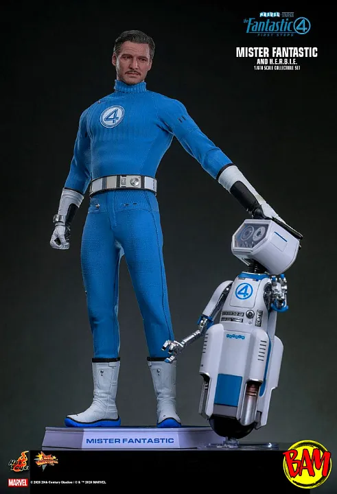 Hot Toys MMS822 Mister Fantastic & H.E.R.B.I.E. 1/6 Scale Fantastic Four - First Steps Movie Masterpiece