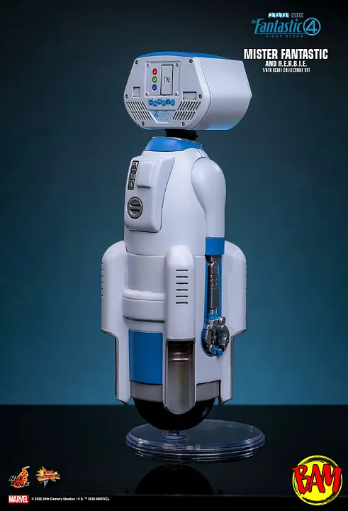 Hot Toys: MMS822 Mister Fantastic & H.E.R.B.I.E. 1/6 Scale Action Figure (Fantastic Four)