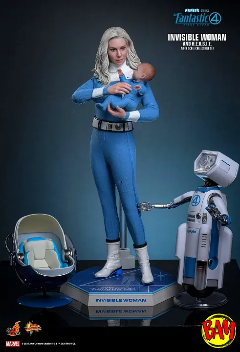 Hot Toys MMS824 Invisible Woman & H.E.R.B.I.E 1/6 Scale Fantastic Four - First Steps Movie Masterpiece