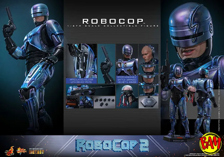 Hot Toys: MMS827D74 RoboCop 1/6 Scale Action Figure (RoboCop 2)