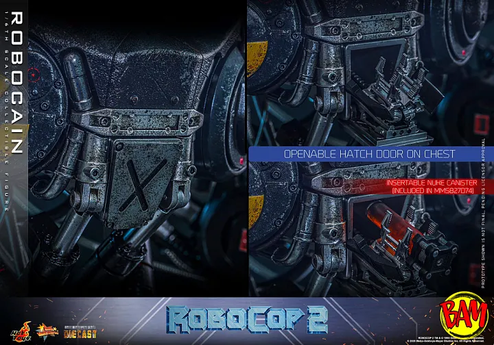 Hot Toys: MMS828D75 RoboCain 1/6 Scale Action Figure (RoboCop 2)