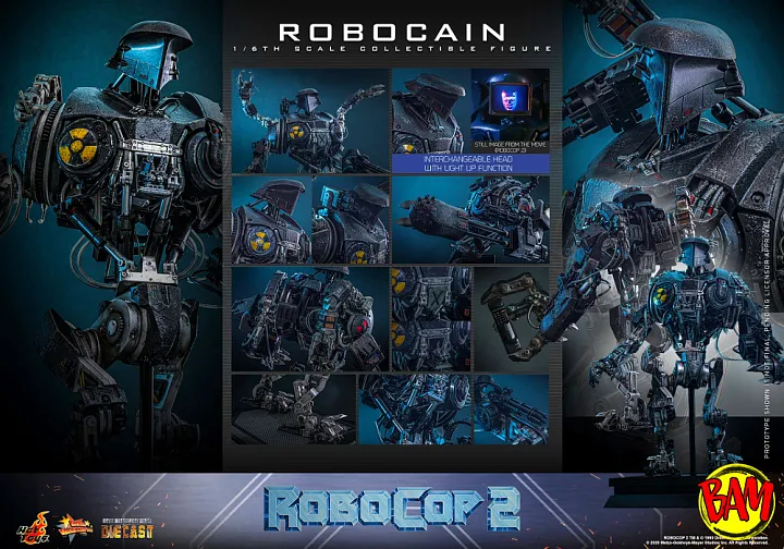 Hot Toys: MMS828D75 RoboCain 1/6 Scale Action Figure (RoboCop 2)