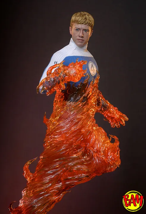 Hot Toys: MMS829 Human Torch 1/6 Scale Actionfigur (Fantastic Four)