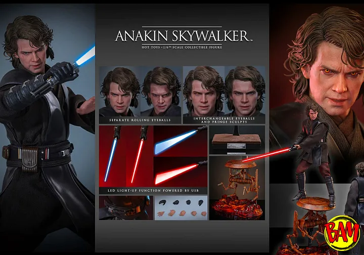 Hot Toys: MMS839 Anakin Skywalker 1/6 Scale Action Figure Mustafar (Star Wars)