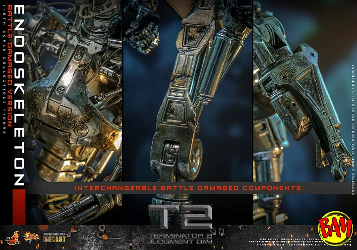 Hot Toys: MMS840D77 Endoskeleton 1/6 Scale Actionfigur (Terminator 2)