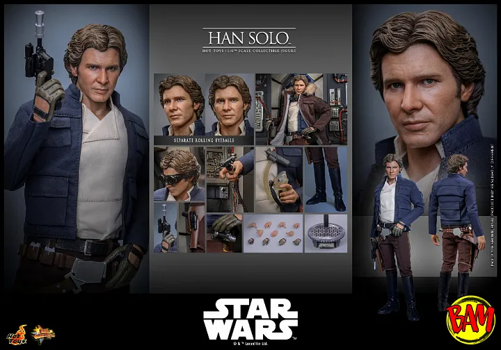 Hot Toys: MMS846 Han Solo 1/6 Scale Actionfigur (Star Wars)