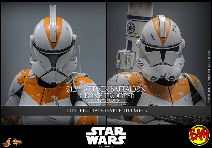 Hot Toys: MMS852 | 212th Attack Battalion Clone Trooper Deluxe Version 1/6 Scale Action Figure (Star Wars)