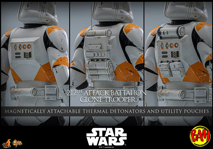 Hot Toys: MMS852 | 212th Attack Battalion Clone Trooper Deluxe Version 1/6 Scale Action Figure (Star Wars)