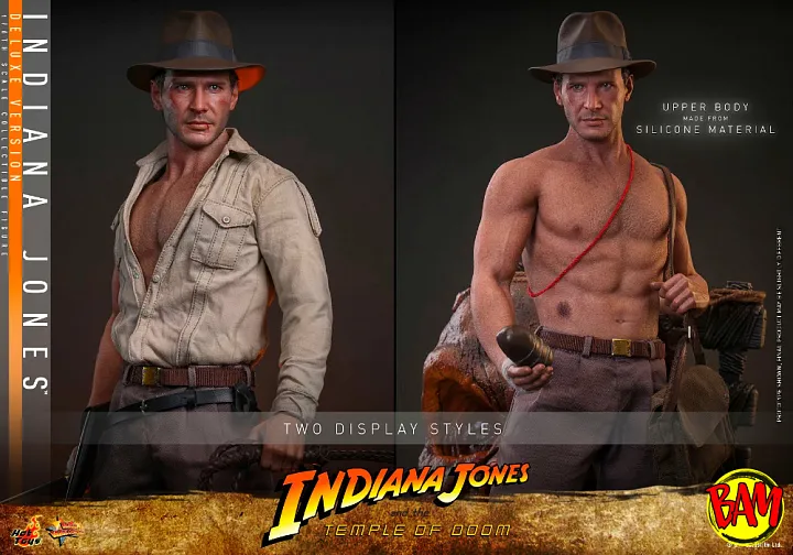 Hot Toys: MMS861 Indiana Jones 1/6 Scale Action Figure Deluxe Version (The Tempel of Doom)