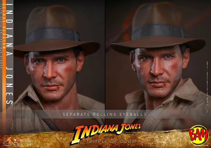 Hot Toys: MMS861 Indiana Jones 1/6 Scale Action Figure Deluxe Version (The Tempel of Doom)