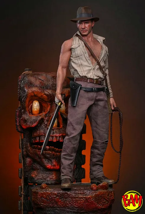 Hot Toys: MMS861 Indiana Jones 1/6 Scale Action Figure Deluxe Version (The Tempel of Doom)