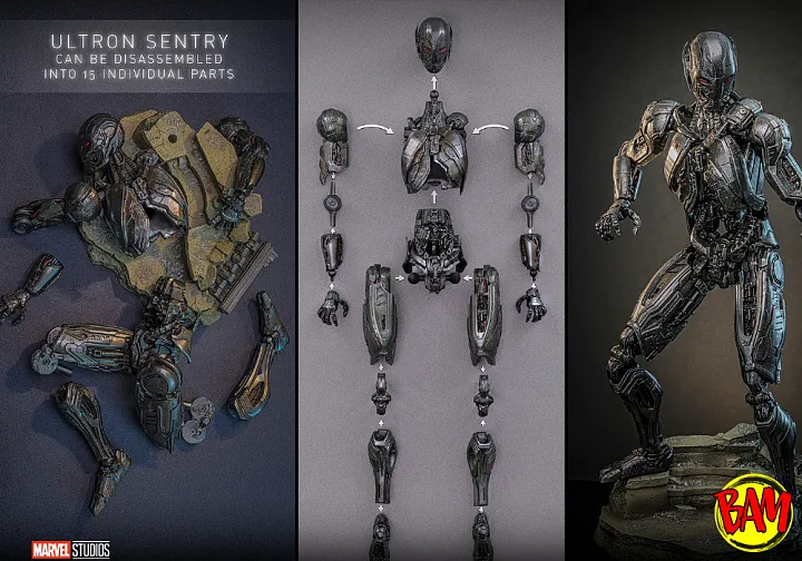 Hot Toys: MMS866D81 Iron Man Mark XLIII (2.0) 1/6 Scale Actionfigur (Avengers | Age of Ultron) Deluxe Version