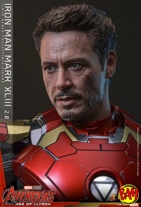 Hot Toys: MMS865D80 Iron Man Mark XLIII (2.0) 1/6 Scale Actionfigur (Avengers | Age of Ultron)