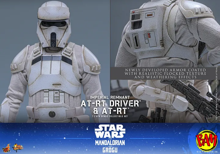Hot Toys: MMS875 Imperial Remnant AT-RT Driver & AT-RT 1/6 Scale Actionfiguren Set (Star Wars | The Mandalorian & Grogu)