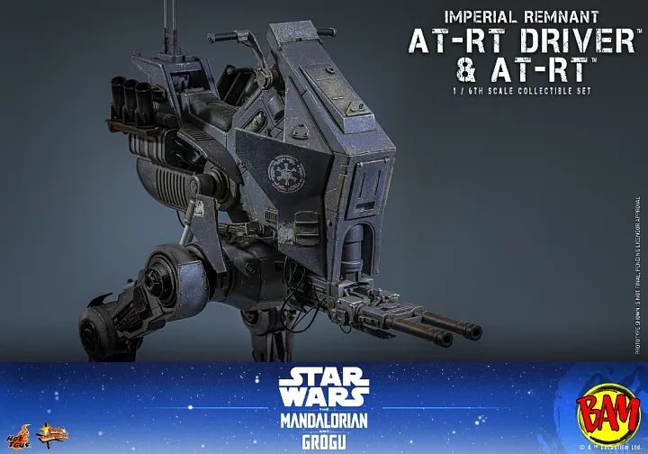 Hot Toys: MMS875 Imperial Remnant AT-RT Driver & AT-RT 1/6 Scale Actionfiguren Set (Star Wars | The Mandalorian & Grogu)