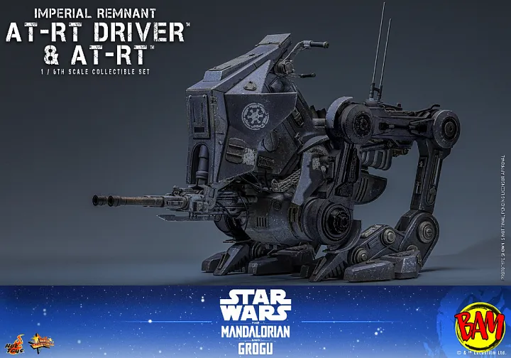 Hot Toys: MMS875 Imperial Remnant AT-RT Driver & AT-RT 1/6 Scale Actionfiguren Set (Star Wars | The Mandalorian & Grogu)