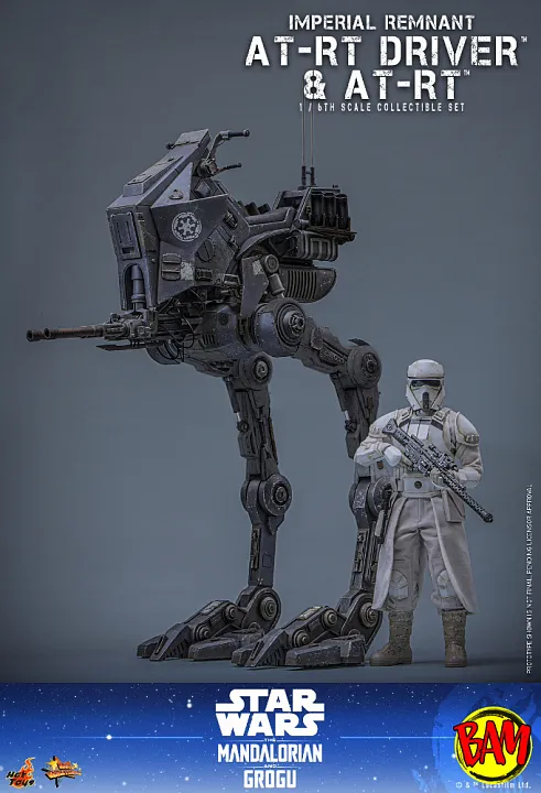 Hot Toys: MMS875 Imperial Remnant AT-RT Driver & AT-RT 1/6 Scale Actionfiguren Set (Star Wars | The Mandalorian & Grogu)