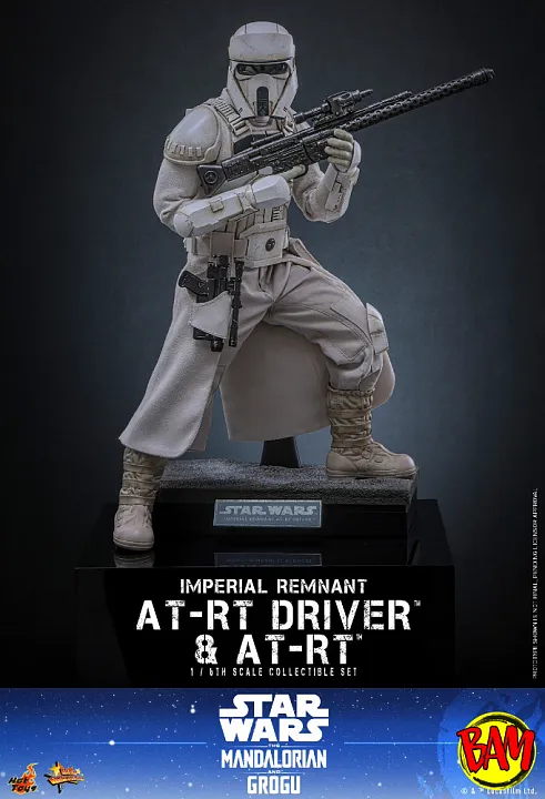 Hot Toys: MMS875 Imperial Remnant AT-RT Driver & AT-RT 1/6 Scale Actionfiguren Set (Star Wars | The Mandalorian & Grogu)