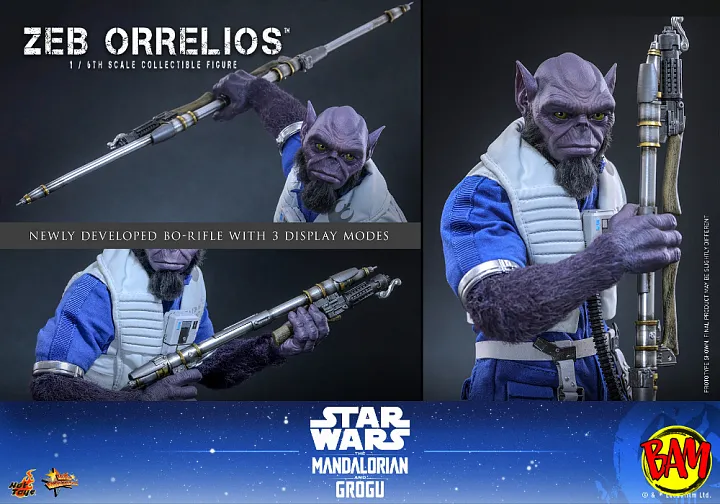 Hot Toys: MMS876 Zeb Orrelios 1/6 Scale Actionfigur (Star Wars)