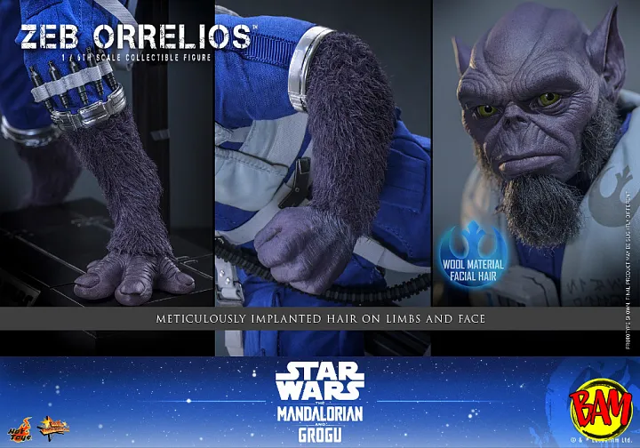 Hot Toys: MMS876 Zeb Orrelios 1/6 Scale Actionfigur (Star Wars)