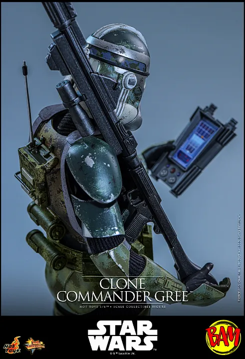 Hot Toys: MMS877 Clone Commander Gree 1/6 Scale Actionfigur (Star Wars)