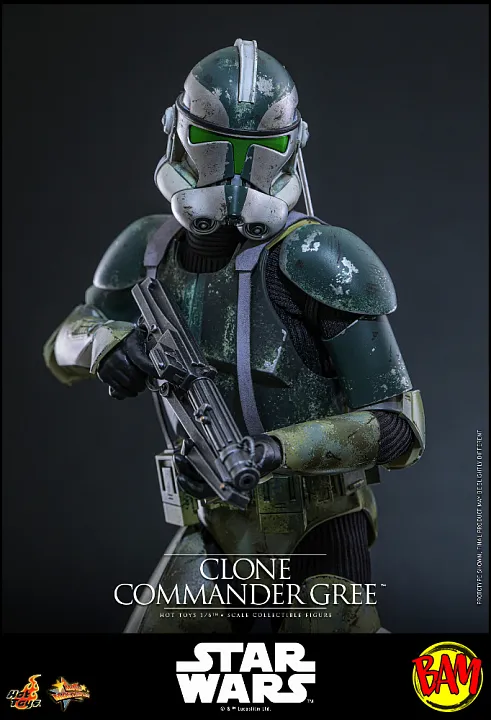 Hot Toys: MMS877 Clone Commander Gree 1/6 Scale Actionfigur (Star Wars)