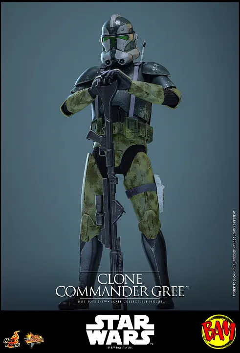 Hot Toys: MMS877 Clone Commander Gree 1/6 Scale Actionfigur (Star Wars)
