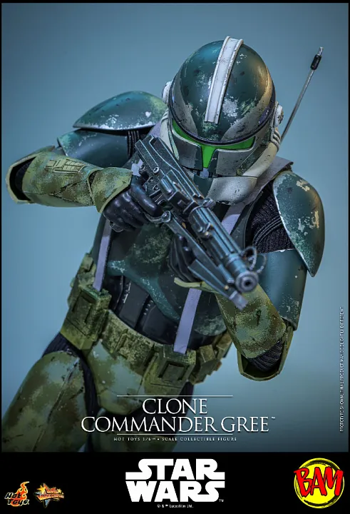 Hot Toys: MMS877 Clone Commander Gree 1/6 Scale Actionfigur (Star Wars)