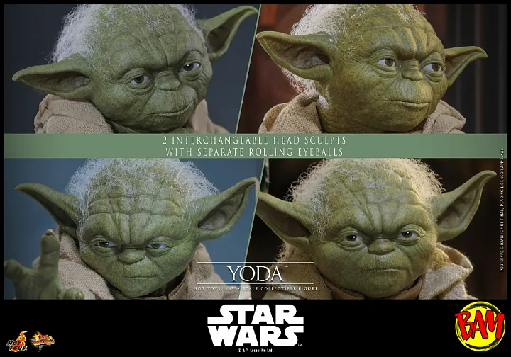 Hot Toys: MMS878 Yoda 1/6 Scale Actionfigur (Star Wars)