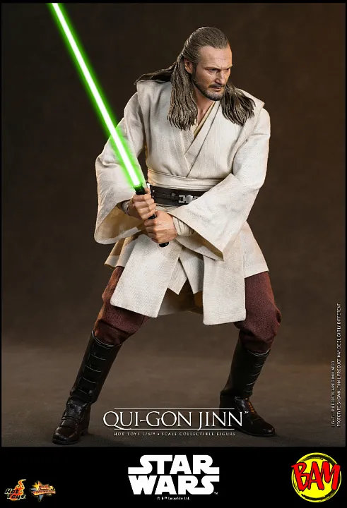 Hot Toys: MMS880 Qui-Gon Jinn 1/6 Scale Actionfigur (Star Wars)