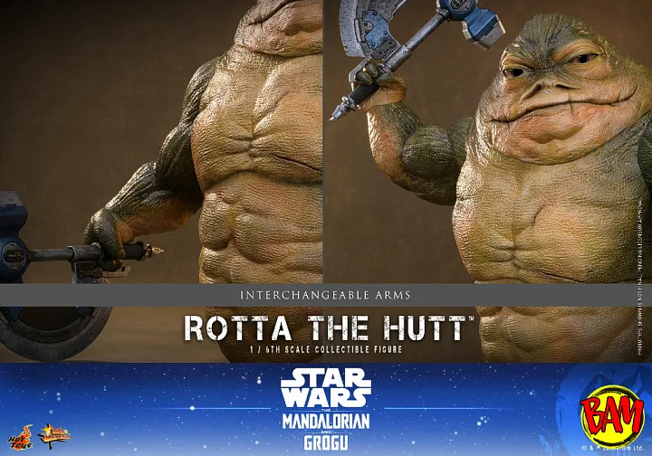 Hot Toys: MMS885 Rotta The Hutt 1/6 Scale Actionfigur (Star Wars)